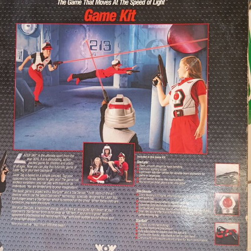 Vintage Lazer Tag Game Kit Worlds of Wonder like new, complete with box