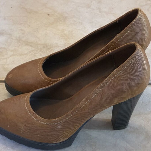 Graceland leather shoes, brown