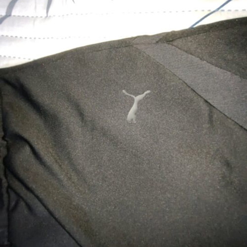 Puma leggings with mesh panels like new, black, size XS