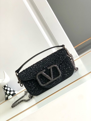 Valentino women's shoulder bag, genuine leather, colorful