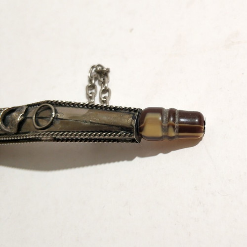 Decorative handmade pipe like new with intricate design