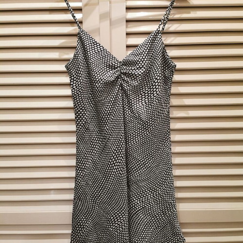 Mini polka dot dress Stradivarius like new, medium, black