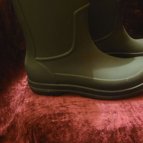 Crocs black rain boots new size 43