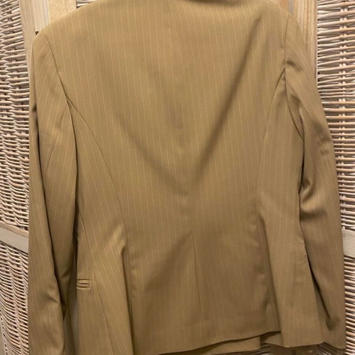 Helmi ecru pinstripe suit jacket like new