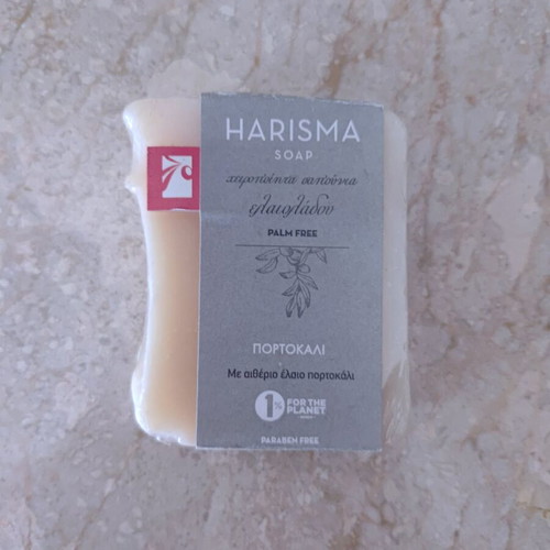 Harisma Handmade Olive Oil Soap with Orange Essential Oil New