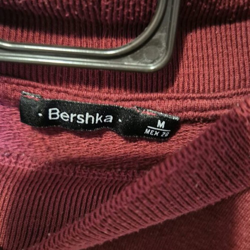 Cropped sweatshirt Bershka red like new, size M