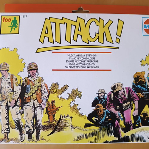 Attack! ESCI A-Toys Italian Military Figures 1:72 Scale like new