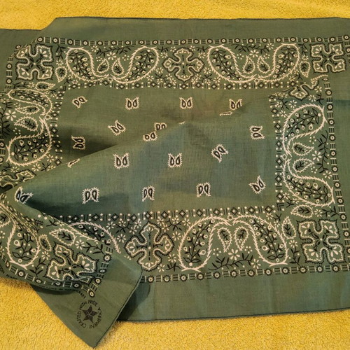 Scarf 53×53 cm new, multicolor, 100% cotton