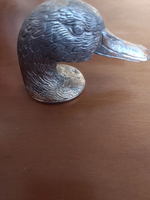 Brass cane handle used, heavy, duck head design