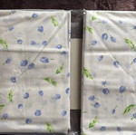 Bed sheet set white with blue flowers 100% cotton new