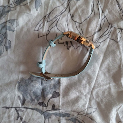 Women's wristwatch, blue strap