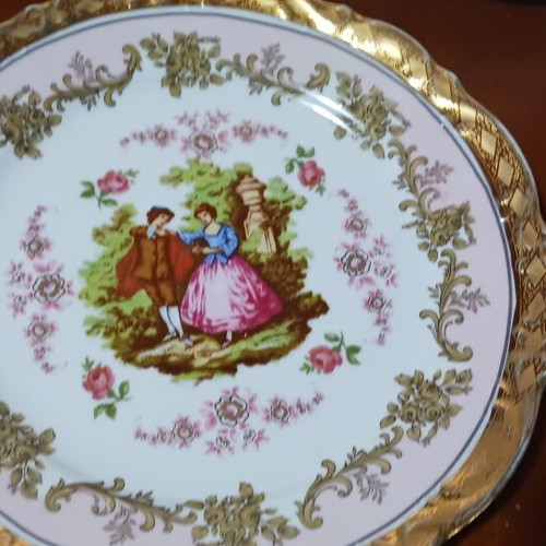 Alt Mitterteich Bavaria Art Collection porcelain set with 24K gold