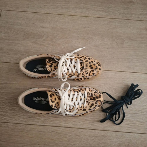 Adidas Leopard Athletic Shoes new, size 37, black and beige