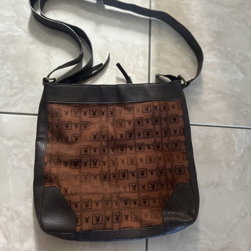 Playboy Vintage Monogram Crossbody Bag used, brown