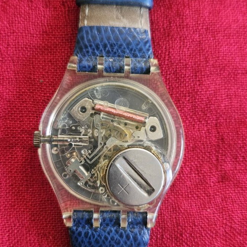 Swatch Ciel vintage wristwatch used, blue unisex