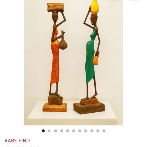 Wooden sculpture from Madeira new, height 35 cm