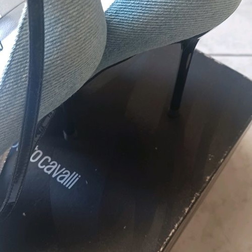 Roberto Cavalli denim pumps new, size 37, heel height 9-10 cm