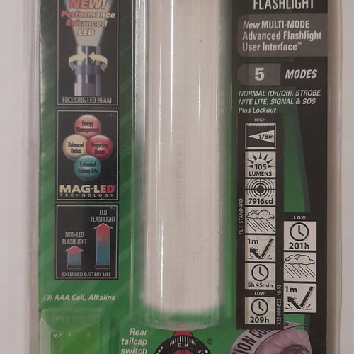 Maglite XL100 LED flashlight like new with 5 modes