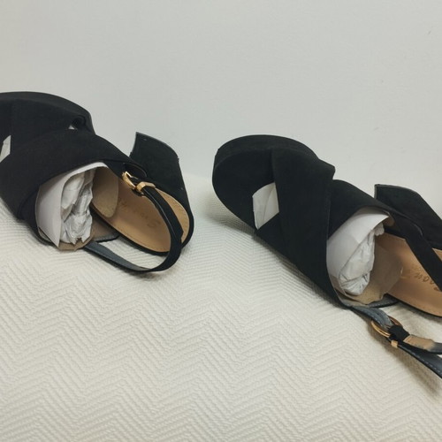 Bozikis black platform sandals like new, 14cm heels, size 39