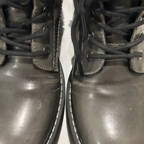D. Franklin boots used, light gray, size 38