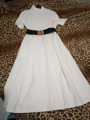 Midi dress parizianista white size L/XL new