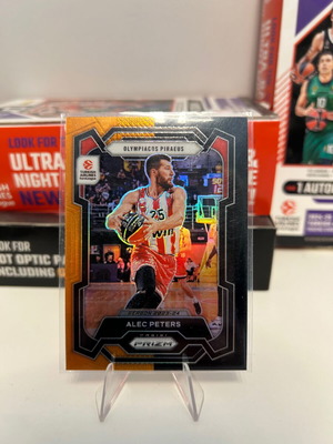 Prizm Euroleague Alec Peters Orange Black SP κάρτα καινούργια