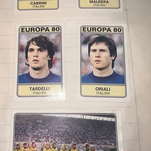Sticker album used with football, Captain Planet, Star Trek stickers