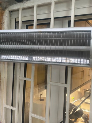 Θερμάστρα χαλαζία εξωτερικού χώρου Wellio 2000w σαν καινούργιο με 3 επίπεδα θέρμανσης