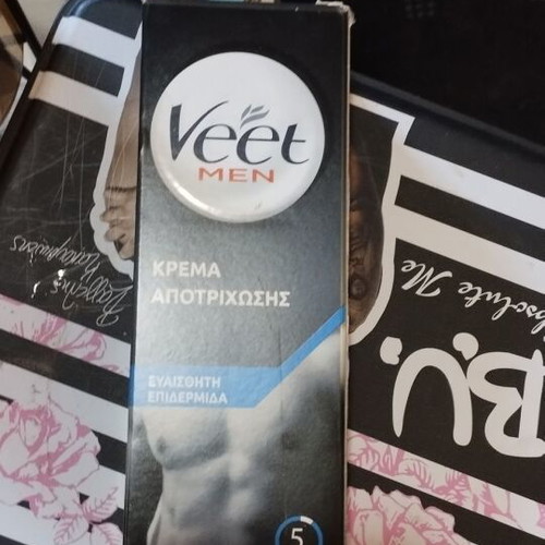 Veet Men Body & Chest Hair Removal Cream for Sensitive Skin 200ml new