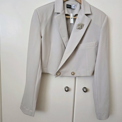 Cropped spring jacket Raccar new, ice color