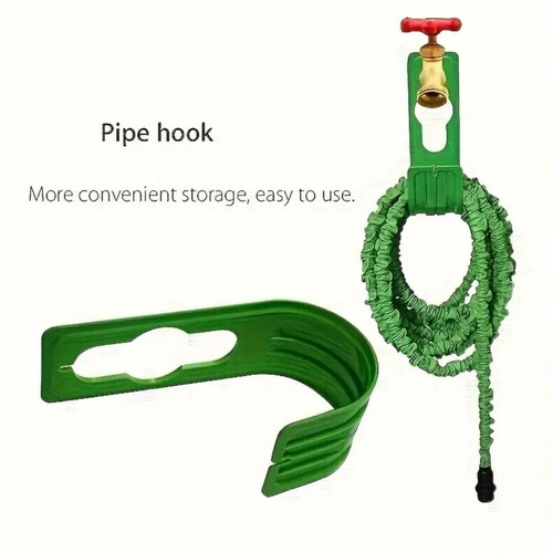 Plastic hose holder hook new in green and black