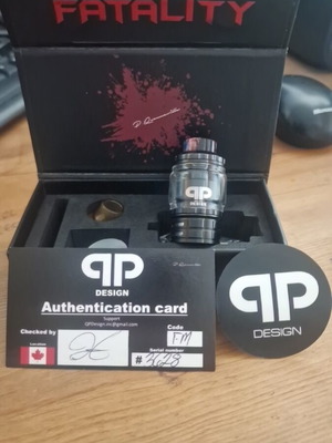 QP Fatality M25 RTA vape used, limited edition