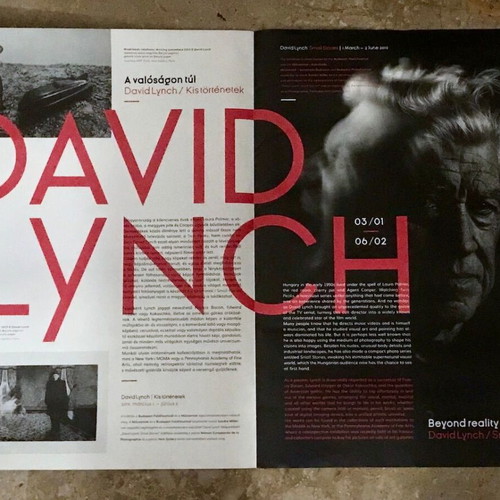 David Lynch poster 30x40cm like new, Small stories exhibition 2019 Budapest