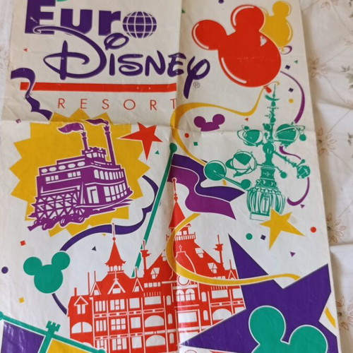 Vintage Χάρτινη Σακούλα Euro Disney Resort 1992 Σαν Καινούργιο