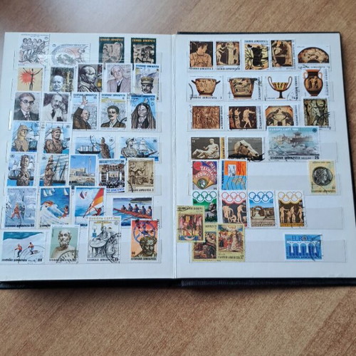 Album with Greek stamp collection like new