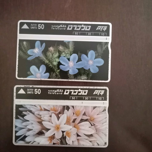 Israel telecards used, pack of 2