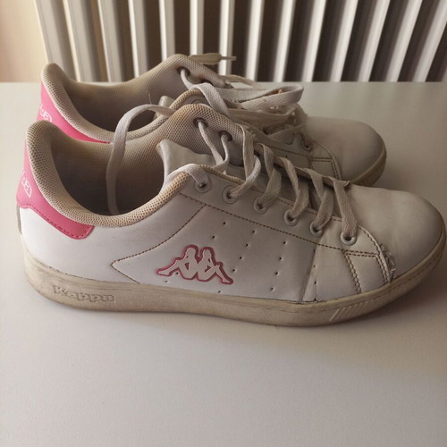 Kappa white sneakers like new, sizes 38.5 and 39