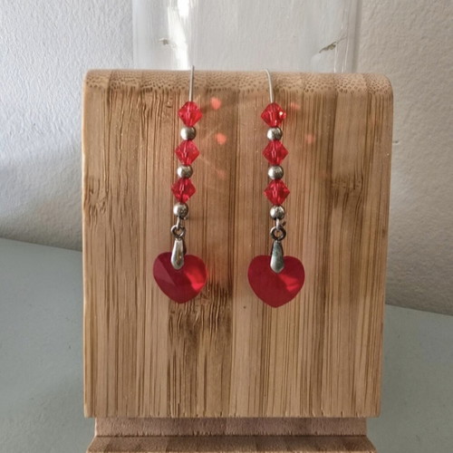 Red Romantic Lightweight Dangle Earrings new