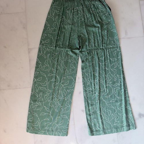 Attrattivo green printed wide-leg pants XL
