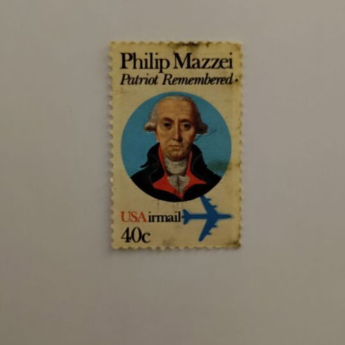 Philip Mazzei USA Airmail Stamp like new, 40c