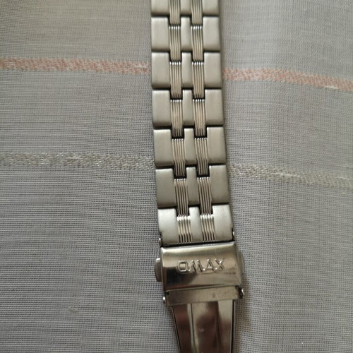 Vintage OMAX HB0239 women's quartz watch used, silver tone
