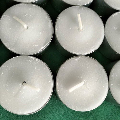 Large tealight candles new, pack of 25, 8-hour burn time