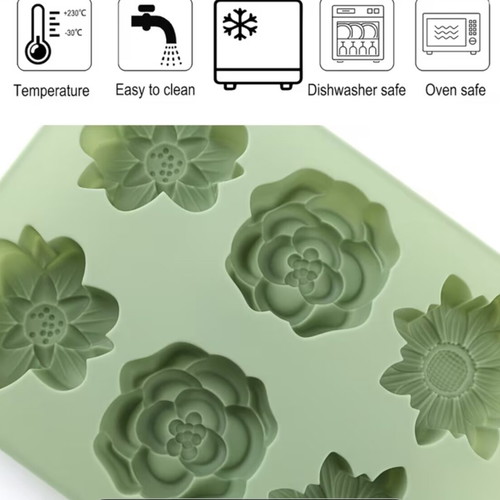 Silicone mold used for making wax flowers, large and soft