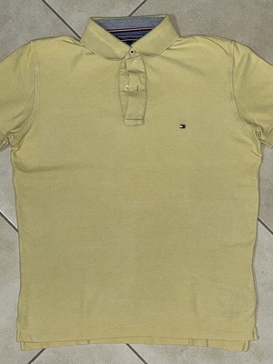 Tommy Hilfiger Premium Pique Polo Shirt pastel yellow, size M, like new