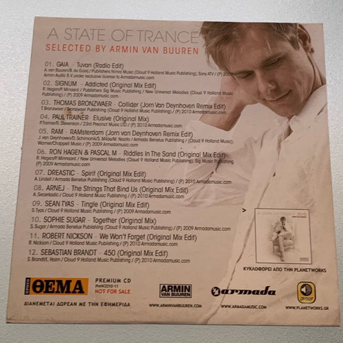 A State Of Trance Selected By Armin Van Buuren CD used