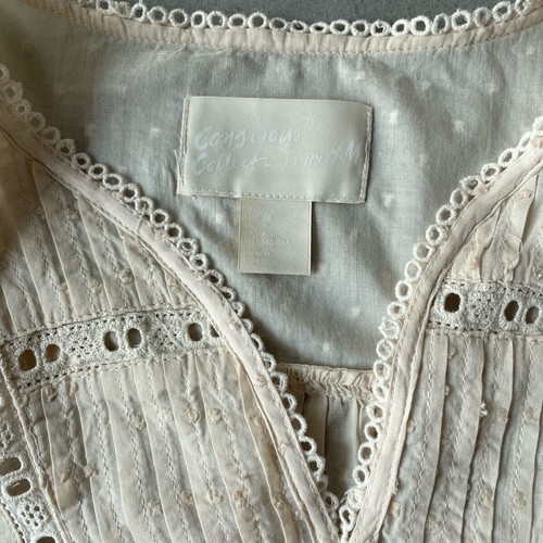 H&M Women's Blouse size M beige like new