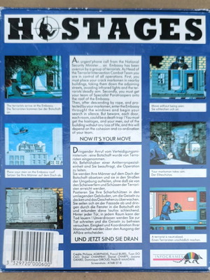 Hostages Infogrames Atari ST like new