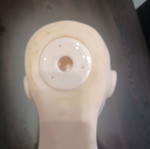 Training head for eyelashes used