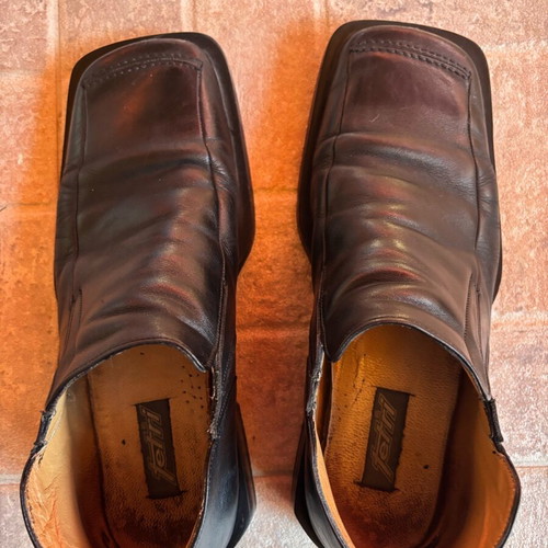 Fetri leather men's shoes used, black, size 43