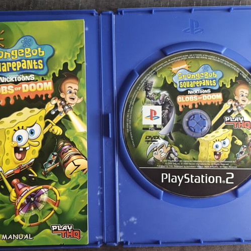 SpongeBob SquarePants Featuring Nicktoons Globs of Doom PS2 game used